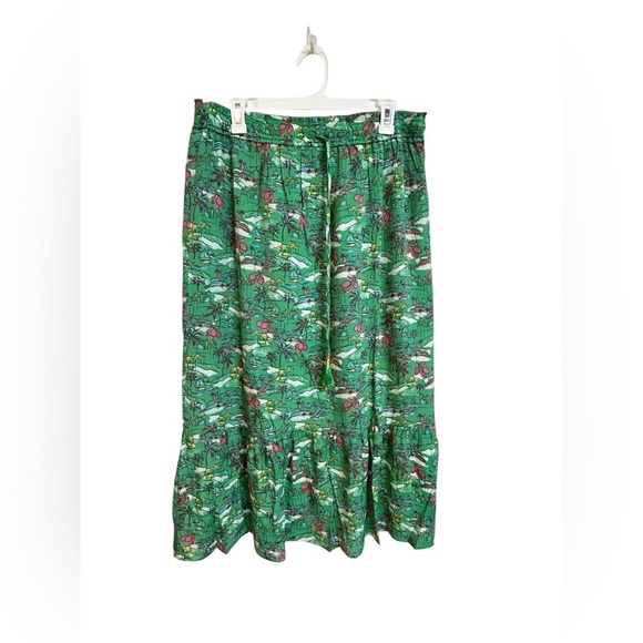 Nanette Lepore Printed Flounce Midi Skirt Size Large NWT - Picture 8 of 9